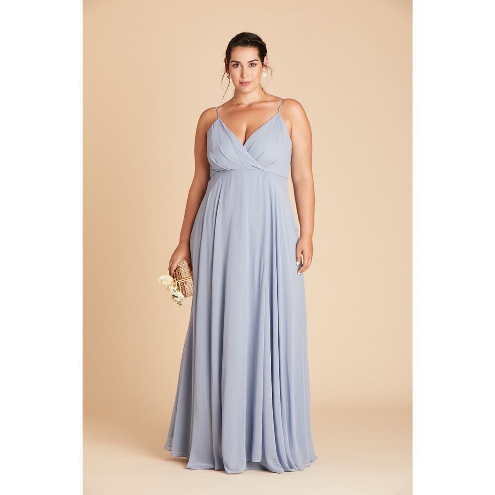 Birdy Grey Kaia Dress in Chiffon Dusty Blue